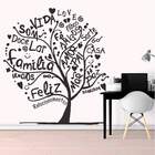 Adesivo De Parede Árvore Palavras-p 58x58cm