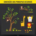 Adesivo De Parede Árvore Zoológico