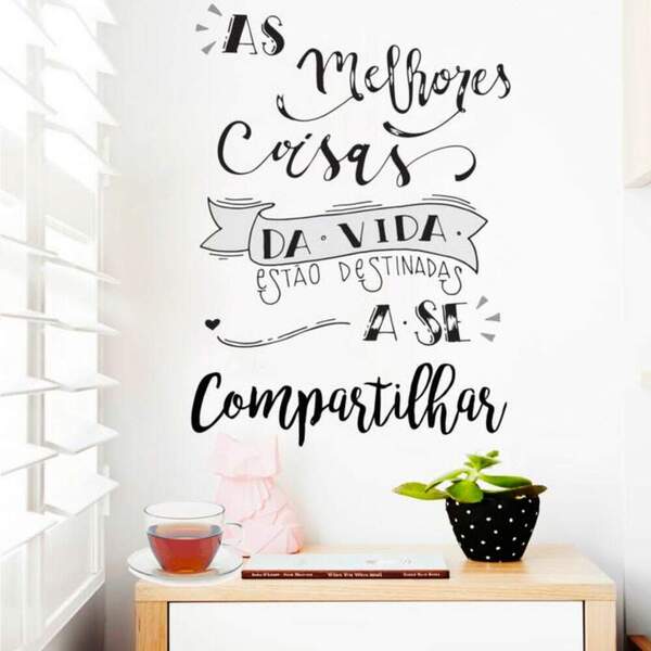 Adesivo De Parede As Melhores Coisa Da Vida-m 65x92cm