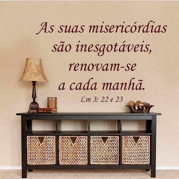 Adesivo De Parede As Suas Misericórdias-g 112x70cm