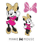 Adesivo De Parede - Auto Colante - Minnie Mouse Com Glitter -