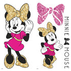 Adesivo De Parede - Auto Colante - Minnie Mouse Com Glitter -