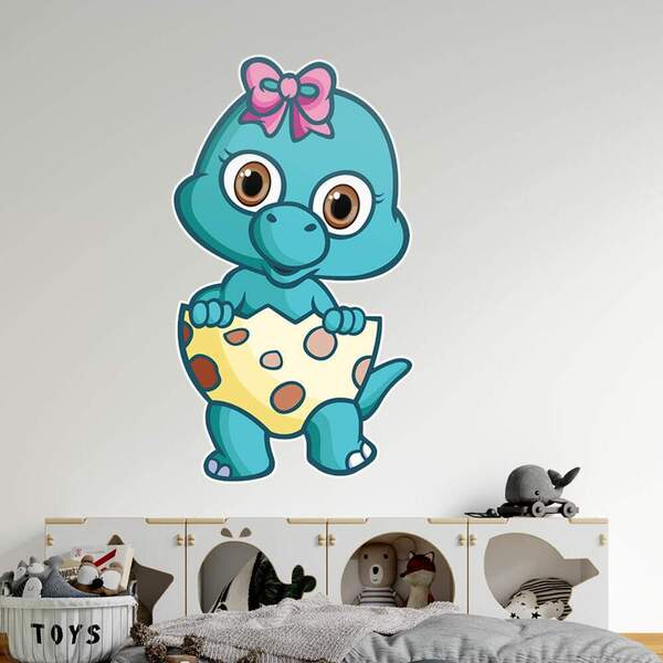 Adesivo De Parede Baby Brotossauro-g 65x78cm