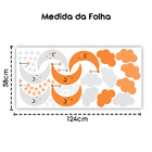 Adesivo De Parede Baby Nuvem Com Lua Vários Modelos Infantis