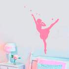 Adesivo De Parede Bailarina Rosa 3-es 100x140cm