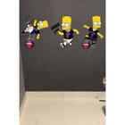Adesivo De Parede Bart Simpson Jogadores Medidas:80 X 31 Cm