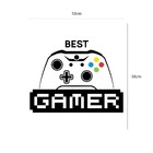 Adesivo De Parede Best Gamer Best Gamer:50 X 38 Cm