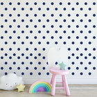 Adesivo De Parede Bolinhas Azul Royal 144un