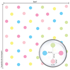 Adesivo de Parede Bolinhas Coloridas Candy Colors 144un