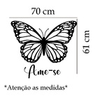 Adesivo De Parede Borboleta Ame-se Mod01 Medidas:70 X 61 C