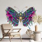Adesivo De Parede Borboleta Mandala-eg 75x106cm