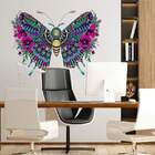 Adesivo De Parede Borboleta Mandala-p 46x65cm