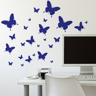 Adesivo de Parede Borboletas Azuis para Quarto Infantil