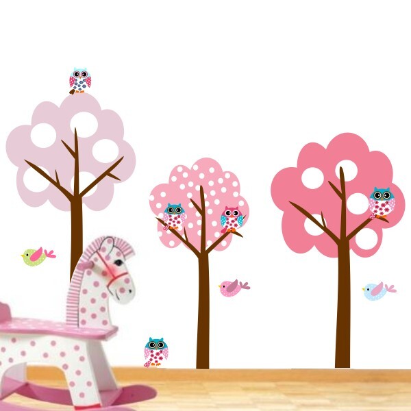 Adesivo De Parede Bosque Coruja