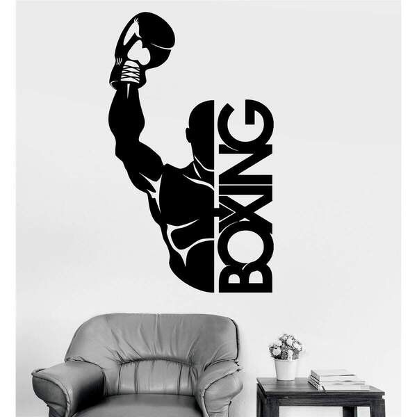 Adesivo De Parede Boxe Boxing-eg 98x167cm
