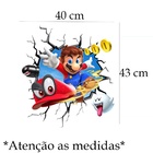 Adesivo De Parede Buraco 3d Super Mario Mod03 Medida:40 X 43