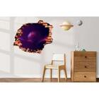 Adesivo De Parede Buraco Falso Galáxia Mod01 Medidas:70 X 58