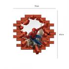 Adesivo De Parede Buraco Falso Homem Aranha Medida: 70 X 65 Cm