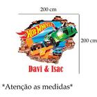 Adesivo De Parede Buraco Falso Hot Wheels Modmaior