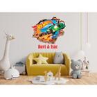 Adesivo De Parede Buraco Falso Hot Wheels Modmaior