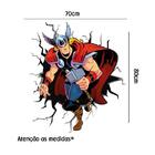 Adesivo De Parede Buraco Falso Thor Medida: 70 X 80 Cm