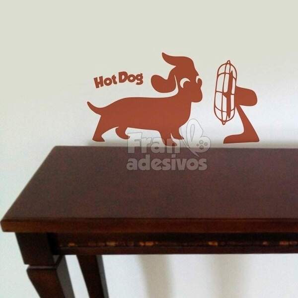 Adesivo De Parede Cachorro Quente-g 70x40cm