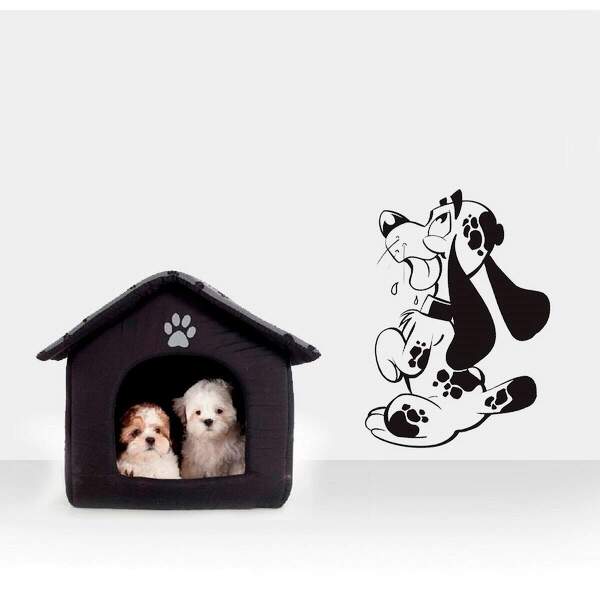 Adesivo De Parede Cachorro Sentado-g 60x60cm