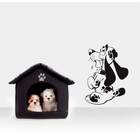 Adesivo De Parede Cachorro Sentado-p 40x40cm