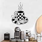 Adesivo De Parede Café Com Biscoito