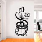 Adesivo De Parede Câmera Retrô Clipe De Filme-eg 98x197cm