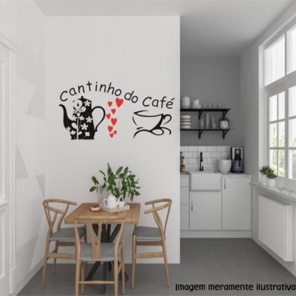 Adesivo De Parede Cantinho Do Café - Mod01 Cantinho Do Café -