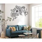 Adesivo De Parede Cantoneira De Flores Mod 1 *atenção As Medi