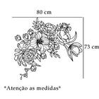 Adesivo De Parede Cantoneira De Flores Mod 1 *atenção As Medi