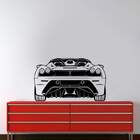 Adesivo De Parede Carro Ferrari Traseira-eg 114x68cm
