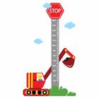 Adesivo De Parede Carros Na Cidade E Regua Crescimento