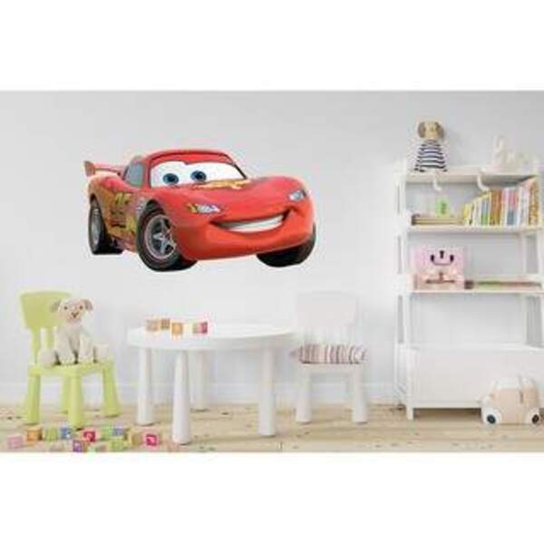 Adesivo De Parede Carros Relâmpago Mcqueen Mod02 Medida:40 X