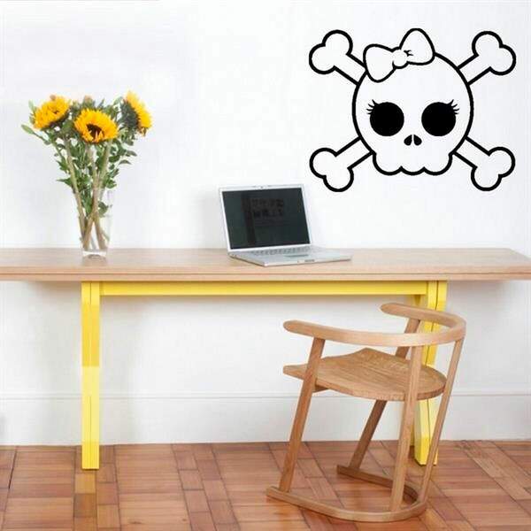 Adesivo De Parede Caveira 2-m 54x50cm