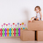 Adesivo de Parede Cerca e Flores 50x102cm