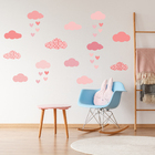 Adesivo De Parede Chuva De Amor Clássico Rosa