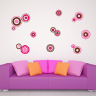 Adesivo De Parede - Circulos Abstratos Coloridos - 201abp