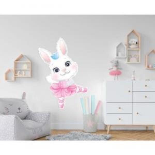 Adesivo De Parede Coelha Bailarina Medidas:28 X 40 Cm