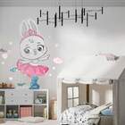 Adesivo De Parede Coelinha -vestido De Bailarina-eg 85x72cm