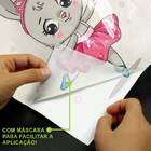 Adesivo De Parede Coelinha -vestido De Bailarina-m 65x55cm