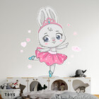 Adesivo De Parede Coelinha -vestido De Bailarina-m 65x55cm