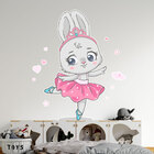 Adesivo De Parede Coelinha -vestido De Bailarina-p 55x47cm