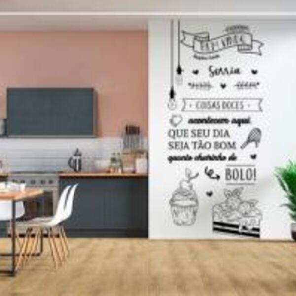 Adesivo De Parede Confeitaria Medida Maior *atenção A Medida*