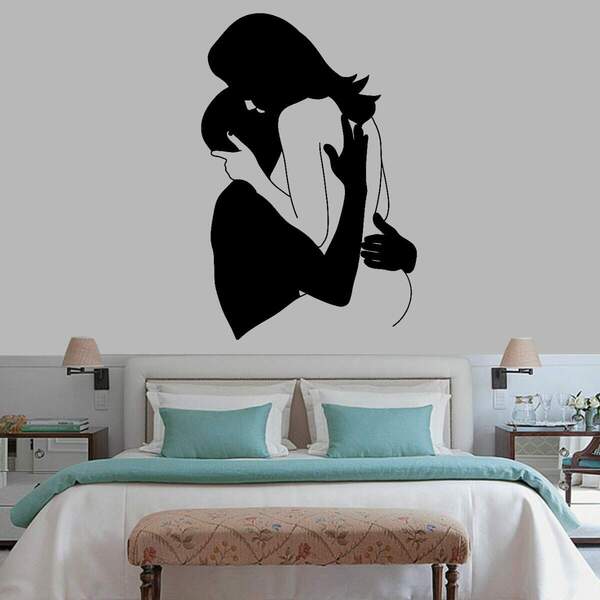 Adesivo De Parede Corpo Sensual Casal-p 48x79cm