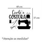 Adesivo De Parede Corte E Costura *atenção As Medidas* Medida