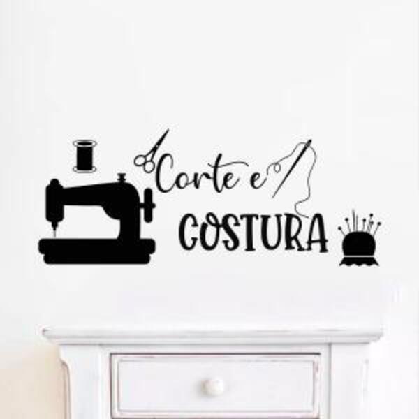 Adesivo De Parede Corte E Costura *atenção As Medidas* Medida