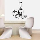 Adesivo De Parede Cozinha Legumes E Garrafa-es 98x118cm